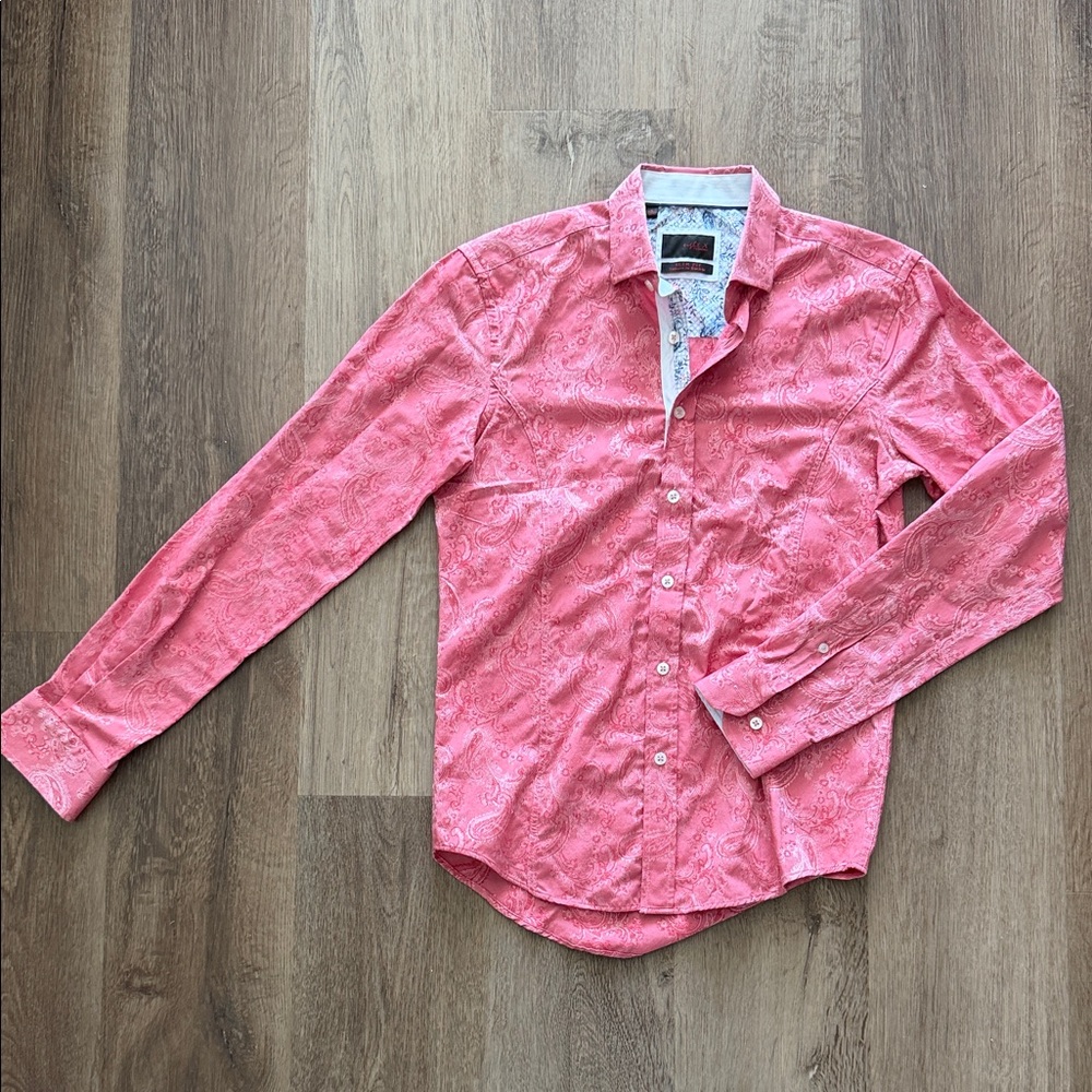 Men's Coral Paisley Shirt